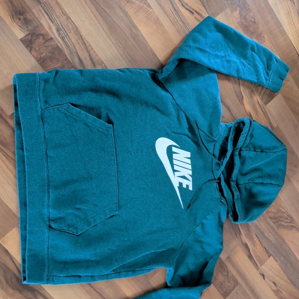 Nike Green Hoodie with Logo
